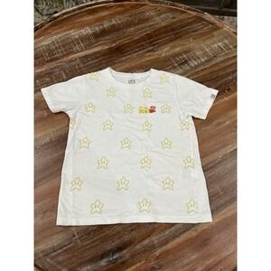 Uniqlo UT Nintendo Super Mario Star Graphic Tee Kids Size 5-6